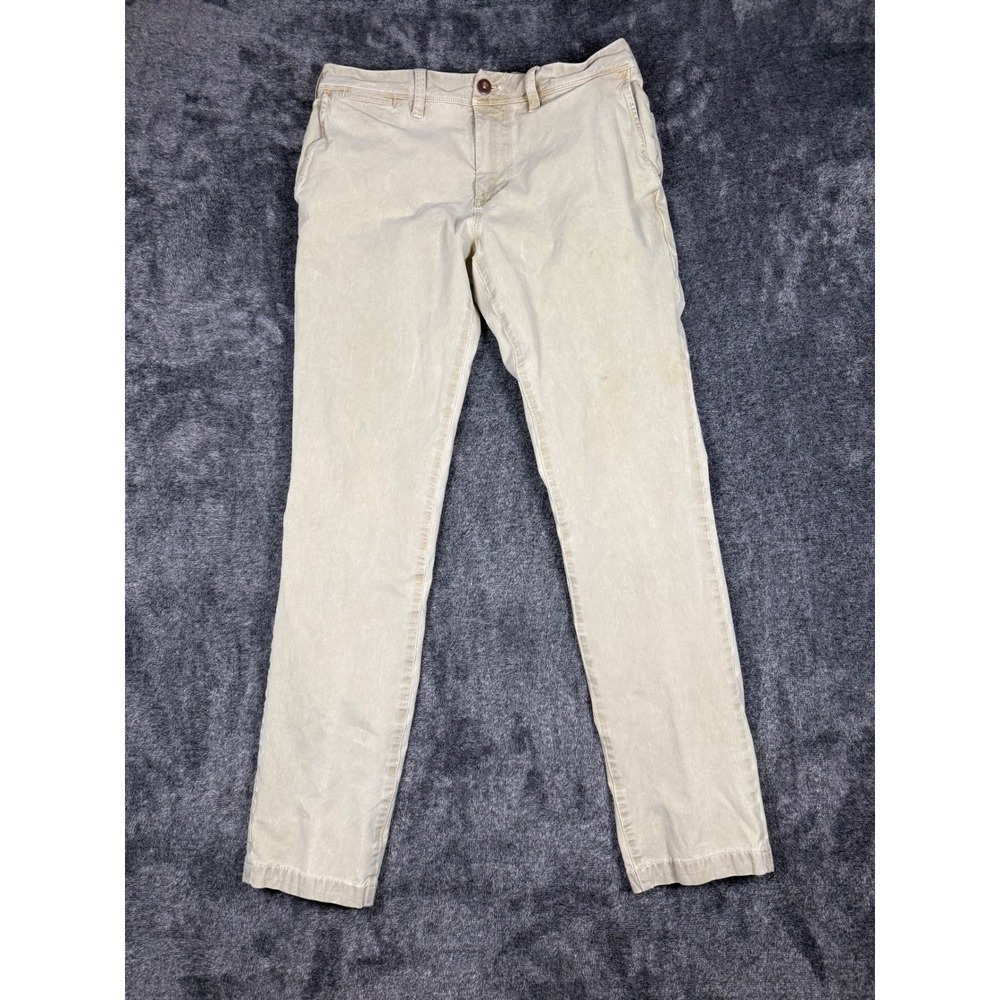 American Eagle Outfitters Slim Fit Chinos Khaki Tan Stretch Pants 32x34